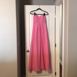 Pink bridesmaids dress